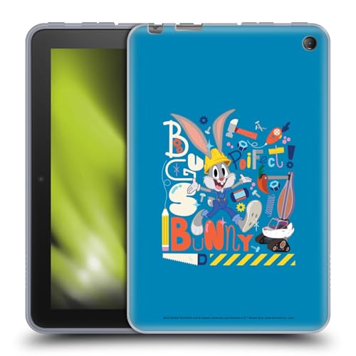 Head Case Designs Offizielle Bugs Bunny Builders Poifekt Graphics Soft Gel Handyhülle Hülle kompatibel mit Amazon Fire 7 2022 von Head Case Designs