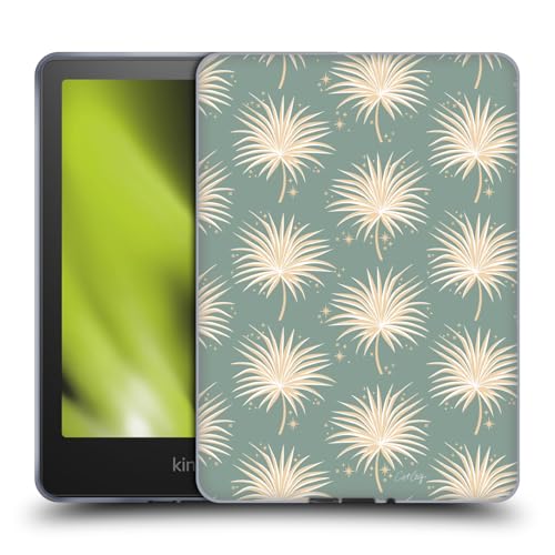 Head Case Designs Offizielle Cat Coquillette Ventilatorpalm-Sparkles Tropische Tierwelt Soft Gel Handyhülle Hülle kompatibel mit Kindle Paperwhite 5 (2021) von Head Case Designs