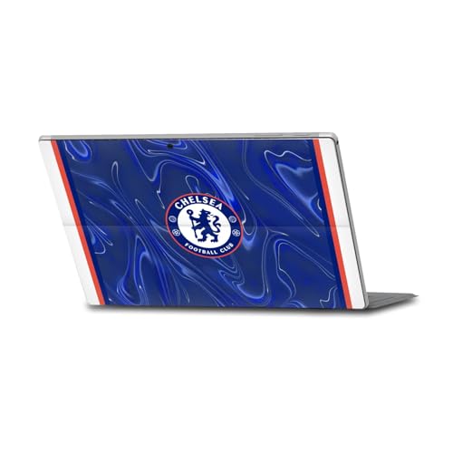 Head Case Designs Offizielle Chelsea Football Club Home 2024/25 Trikot Vinyl Haut Aufkleber Abziehbild Abdeckung kompatibel mit Microsoft Surface Pro 4/5/6 von Head Case Designs