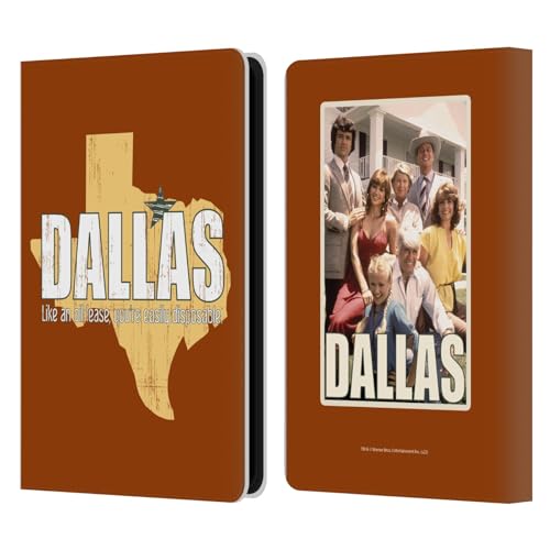 Head Case Designs Offizielle Dallas: Television Series Zitat Grafiken Leder Brieftaschen Handyhülle Hülle Huelle kompatibel mit Kindle Paperwhite 5 (2021) von Head Case Designs