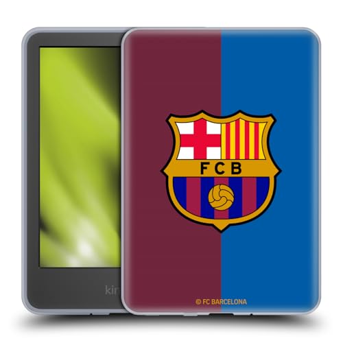 Head Case Designs Offizielle FC Barcelona Home 2024/25 Wappen-Set Soft Gel Handyhülle Hülle kompatibel mit Amazon Kindle 11th Gen 6in 2022 von Head Case Designs