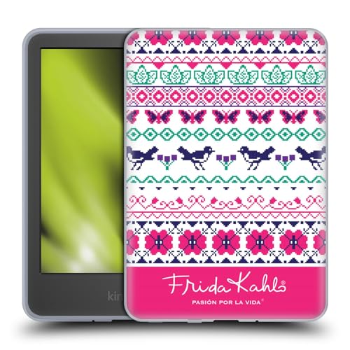 Head Case Designs Offizielle Frida Kahlo Blüten Coyoacan Muster Soft Gel Handyhülle Hülle kompatibel mit Amazon Kindle 11th Gen 6in 2022 von Head Case Designs