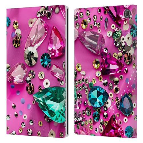 Head Case Designs Offiziell Zugelassen Haroulita Schmetterling Fancy Muster Leder Brieftaschen Handyhülle Hülle Huelle kompatibel mit Amazon Amazon Fire Max 11 2023 von Head Case Designs