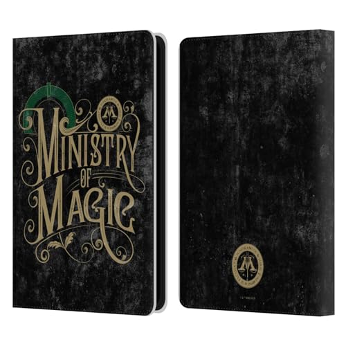 Head Case Designs Offiziell Zugelassen Harry Potter Borgin & Burkes Standorte Typografie Leder Brieftaschen Handyhülle Hülle Huelle kompatibel mit Amazon Kindle Paperwhite 5 (2021) von Head Case Designs