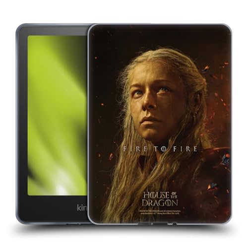 Head Case Designs Offizielle House of The Dragon: Television Series Rhaenyra Staffel 2 Schlüsselkunst Soft Gel Handyhülle Hülle kompatibel mit Kindle Paperwhite 5 (2021) von Head Case Designs