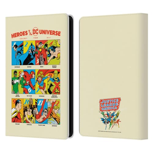 Head Case Designs Offizielle Justice League DC Comics Helden 90. Jahrestag Leder Brieftaschen Handyhülle Hülle Huelle kompatibel mit Kindle Paperwhite 5 (2021) von Head Case Designs