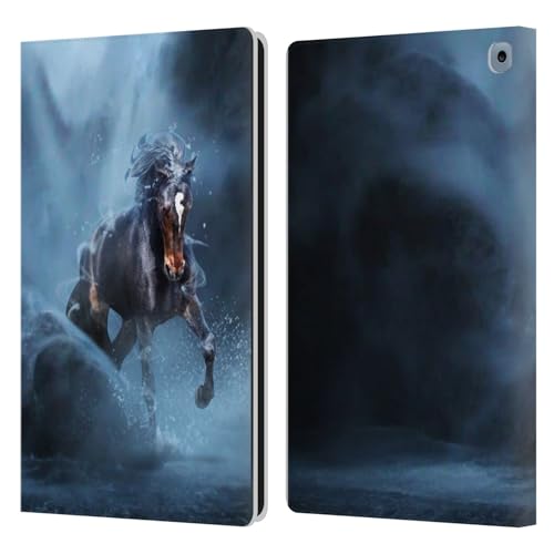 Head Case Designs Offiziell Zugelassen Klaudia Senator Dobermann Und Pferd Tierische Kunst Leder Brieftaschen Handyhülle Hülle Huelle kompatibel mit Amazon Amazon Fire HD 10 / Plus 2021 von Head Case Designs