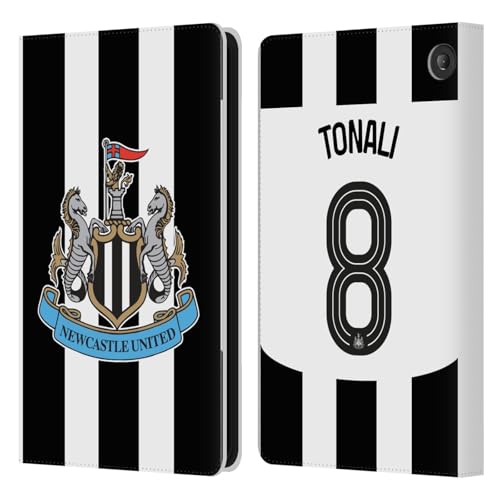 Head Case Designs Offizielle Newcastle United Football Club Sandro Tonali 2024/25 Spieler Home Kit Leder Brieftaschen Handyhülle Hülle Huelle kompatibel mit Amazon Fire 7 2022 von Head Case Designs