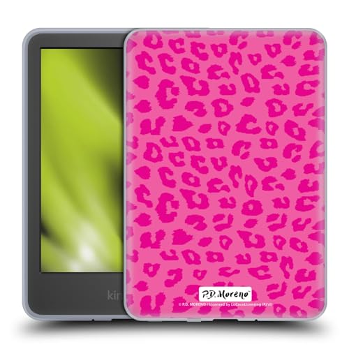 Head Case Designs Offizielle P.D. Moreno Pink Leopard Muster Soft Gel Handyhülle Hülle kompatibel mit Amazon Kindle 11th Gen 6in 2022 von Head Case Designs