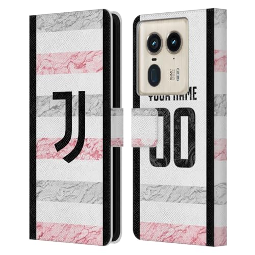 Head Case Designs Offizielle Personalisierte Individuelle Juventus Football Club Away 2023/24 Match Kit Leder Brieftaschen Handyhülle Hülle Huelle kompatibel mit Motorola Edge 50 Ultra/X50 Ultra von Head Case Designs