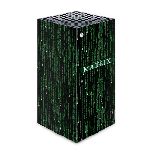 Head Case Designs Offizielle The Matrix Codes Wichtige Kunst Vinyl Haut Gaming Aufkleber Abziehbild Abdeckung kompatibel mit Xbox Series X Console von Head Case Designs