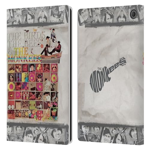 Head Case Designs Offizielle The Monkees The Birds and The Bees Grafiken Leder Brieftaschen Handyhülle Hülle Huelle kompatibel mit Amazon Fire Max 11 2023 von Head Case Designs