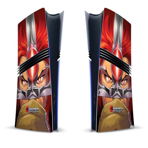 Head Case Designs Offizielle Thundercats Lion-O Graphics Vinyl Haut Gaming Aufkleber Abziehbild Abdeckung kompatibel mit Sony Playstation 5 PS5 Pro Digital Edition Console von Head Case Designs