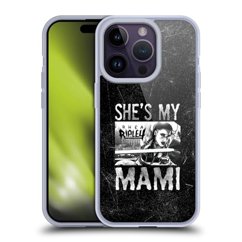 Head Case Designs Offizielle WWE Sie Ist Meine Mami Rhea Ripley Soft Gel Handyhülle Hülle kompatibel mit Apple iPhone 14 Pro von Head Case Designs