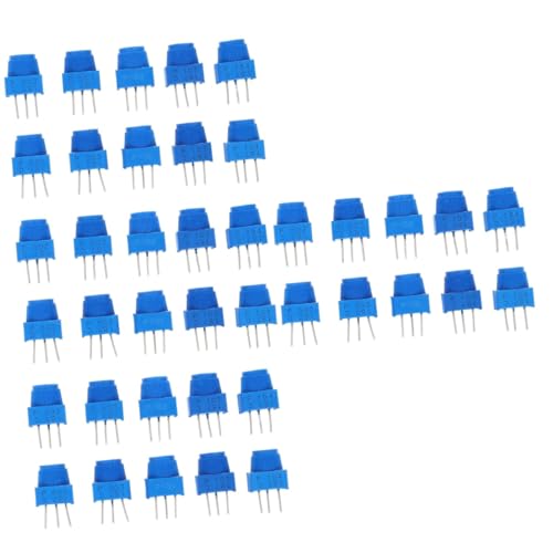 4 Sätze Potentiometerschalter Mikrocontroller-potentiometer Präzisionspotentiometer Widerstände Sortiment Kit Trimmpotentiometer Trimmer-potentiometer Eisen Blue 10 Stück * 4 Healifty von Healifty