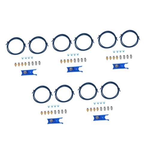 Healifty 5 Sätze 3d Drucker Zubehör Pneumatischer Anschlüsse Stecker Filament- 3d-druckerschläuche 3d-drucker Passend Rohrschellen Schlauchschellen Rohrverbinder Ptfe von Healifty