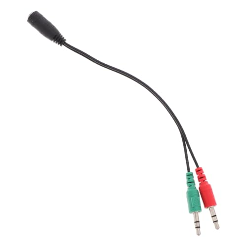 Healifty Adapter für Audiokabel audio verlängerungskabel klinkenstecker adapter Kopfhörer Verteilerkabel Audio-Splitter y Splitterkabel Audiokabel Stecker auf Buchse Plastik Black von Healifty