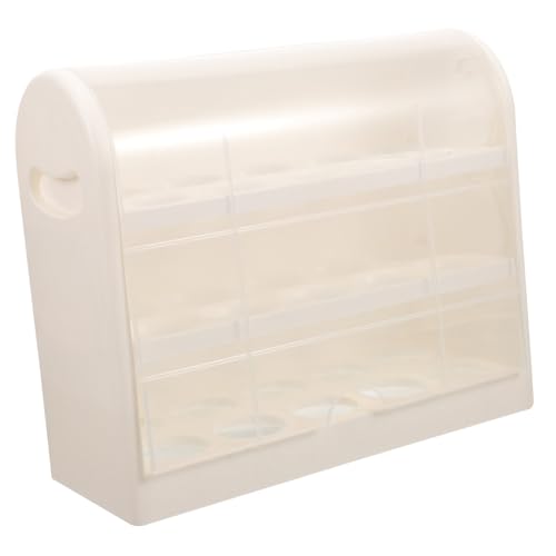 Healvian Kunststoffbehälter 2 Stück Eier Aufbewahrungsbox Eierhalter Küche Eierablage Eierkartons Eier Display Behälter Organizer Behälter Kühlschrank Eierhalter Kühlschrank Organizer von Healvian