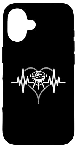 Hülle für iPhone 16 Barbecue Heart Line Pulse BBQ Grill Master von Heartbeat Barbecue Gift Tees for Men and Boys