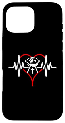 Heartbeat Grill BBQ Pitmaster Smoker Geschenk Männer Frauen Hülle für iPhone 16 Pro Max von Heartbeat Grill BBQ Lover Cooking Fun