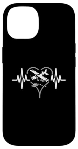 Hülle für iPhone 14 Heartbeat Modellflugzeug Heart Line Pulse RC Flight von Heartbeat Model Aircraft Gift Tees for Men Boys