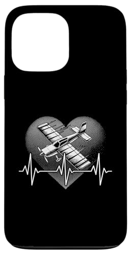 Hülle für iPhone 13 Pro Max Heartbeat Modellflugzeug RC Flight Hobby Technique Pilot von Heartbeat Model Airplane Gift Tees for Men Boys