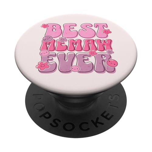 Best Memaw Ever Lustig Niedlich Retro Groovy Muttertag Für Mama PopSockets Klebender PopGrip von Heartfelt Moments Mother's Day Outfits & Apparels