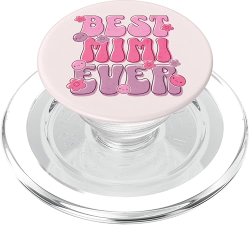 Best Mimi Ever Lustig Niedlich Retro Groovy Muttertag Für Mama PopSockets PopGrip für MagSafe von Heartfelt Moments Mother's Day Outfits & Apparels