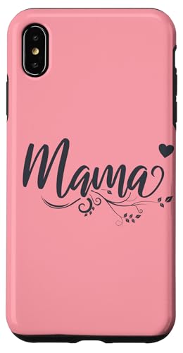 Love Mama Herz Blume Schwarz Typografie für Mama Muttertag Hülle für iPhone XS Max von Heartfelt Moments Mother's Day Outfits & Apparels