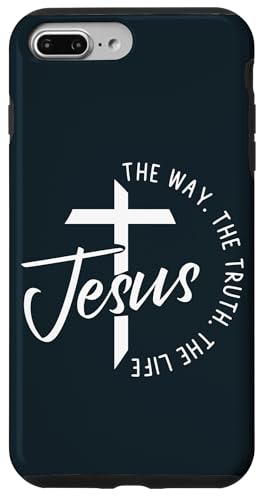 Hülle für iPhone 7 Plus/8 Plus Jesus Der Weg, Die Wahrheit, Das Leben Christlicher Glaube, Kreuz von Heavenly Faith Inspiration.USA