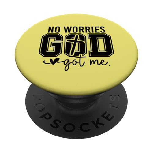 Keine Sorge, Gott hat mich zum Afroamerikaner Jesus Christian gebracht PopSockets Klebender PopGrip von Heavenly Faith Inspiration.USA