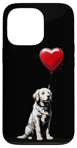 Hülle für iPhone 13 Pro Urban Art Hundeballon mit rotem Herzballon – Pop Street Style von Heavenwear