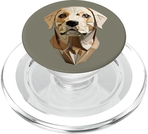 Papierbastel-Silhouette, Motiv: Hund PopSockets PopGrip für MagSafe von Heavenwear