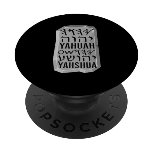 Paleo Hebräisch YHWH Yahuah Israelite Paleo Hebräisch PopSockets Klebender PopGrip von Hebrew Gifts for Men and Women