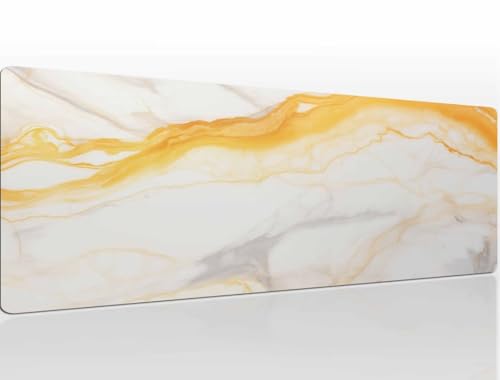 Mauspad 600x300x4 mm Marble Mousepad XL Gaming Mauspad Klein Mouse Pad Schreibtischunterlage Vernähte Kanten Wassxerdicht Maus Pad Mauspads Tischunterlage Schreibtisch Mouspad für Home Office A630 von Heeboode