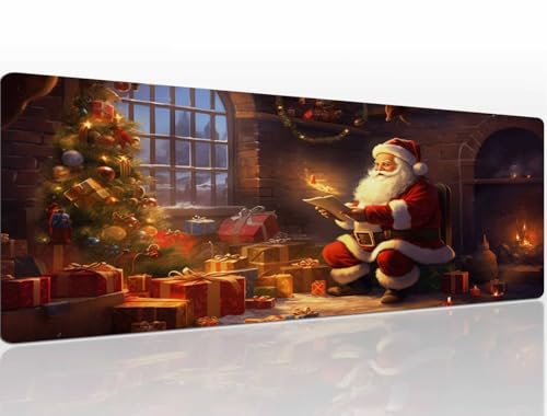 Mauspad 900x600x4 mm Christmas Mousepad XXL, Speed Gaming Mauspad Groß Mouse Pad Schreibtischunterlage, Wassxerdicht Maus Pad, Mauspads Tischunterlage Schreibtisch Mouspad für Home Office A170 von Heeboode