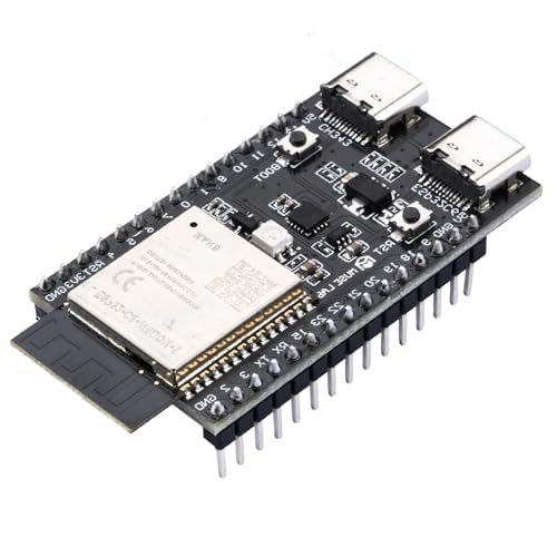 ESP32-C6 ESP32-C6-WROOM-1 Entwicklungsboard,WLAN-Bluetooth-Entwicklungsplatine 512KB SRAM 2.4 GHz Core Board Onboard Dual Type-C. von Heemol