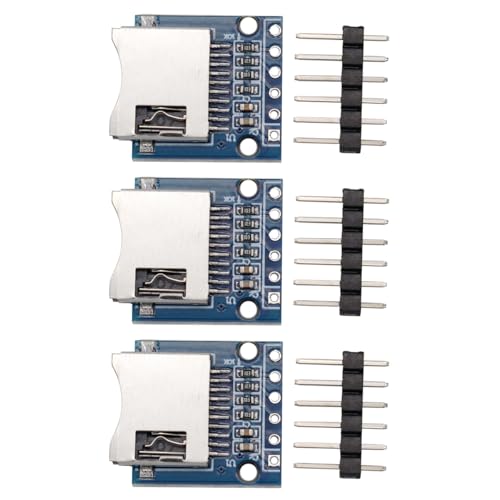 Heevhas Mini SD Kartenmodul Memory Shield Modul SPI Schnittstelle Micro SD Speichererweiterungsplatine Micro SD TF Kartenleser Modul Kartenadapter (3 Stück) von Heevhas