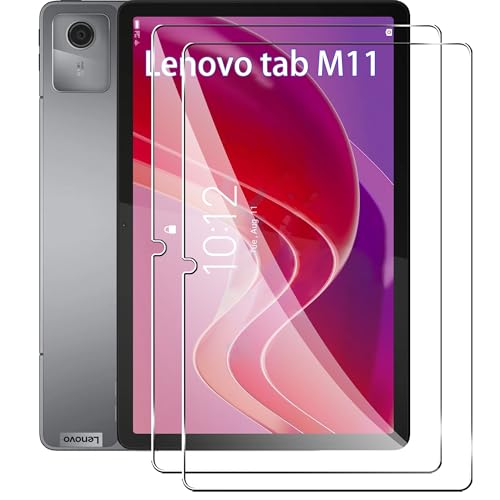 Heioloo [2 Stück Schutzfolie für Lenovo Tab M11/Redmi Pad SE Panzerfolie Displayschutz, 9H Härte Schutzglas, Bläschenfrei, Ultra-klar, Anti-Kratzen Displayschutzfolie von Heioloo