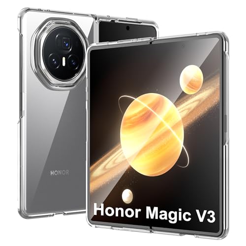 Heioloo Hülle für Honor Magic V3 Schutzhülle Case Ultradünn und Ultraleicht Transparente PC-Shock Absorption passt Kompatibel mit Honor Magic V3 Hülle - Transparent von Heioloo