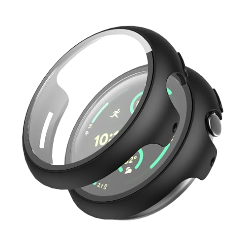 Heioloo Schutzhülle für Google Pixel Watch 3 41mm Hülle mit Gehärtetem Glas, 360° Rundum Displayschutz Anti Kratzen Case Cover für Google Pixel Watch 3 41mm - Schwarz Heioloo Schutzhülle für Google Pixel Watch 3 41mm Hülle mit Gehärtetem Glas, 360° Rundum Displayschutz Anti Kratzen Case Cover für Google Pixel Watch 3 41mm - Schwarz von Heioloo