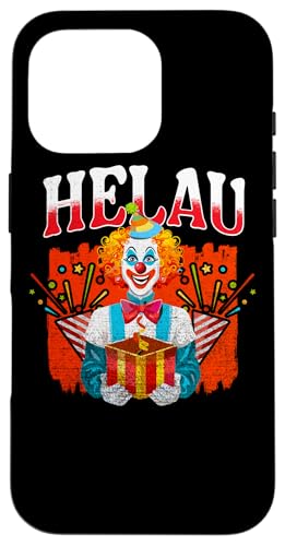 Hülle für iPhone 16 Pro Helau und Alaaf Karneval Party Feiern Luftschlangen Konfetti von Helau und Alaaf Fasching Fastnacht Karneval Party