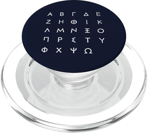 Altgriechische Alphabet-Buchstaben PopSockets PopGrip für MagSafe von Hellenic Pride