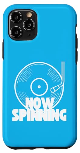 Hülle für iPhone 11 Pro Now Spinning Schallplatte Vinyl Plattenspieler Musik Rock Alben von Hello Sailor Designs