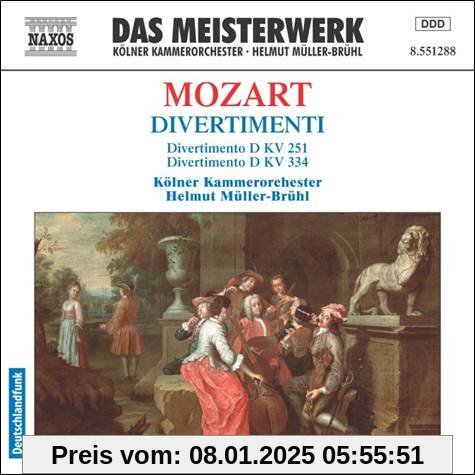 Mozart: Divertimenti KV 251 & 334 von Helmut Müller-Brühl