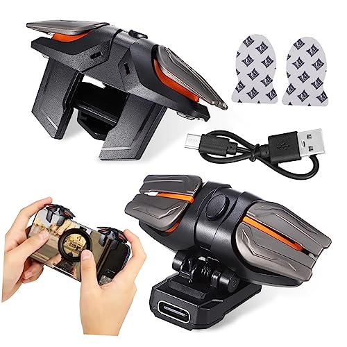 Hemobllo 1 Satz Mobile Steuerelemente Griff Schutz Sensor Ofen Powerbank Gaming-trigger Gamecontroller Beständig Spiele Wechseln Silberner Stoff-doppel- -huhn Artefakt: Stoff von Hemobllo