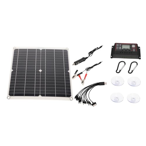 Hemobllo 1 Satz Solarplatten Campingzubehör Powerbank-Ladegerät Leistung tragbares solarpanel Portable solar Panel im Outdoor ausrüstung Solarladegerät 25-W-Solarpanel-Ladegerät Einkristall von Hemobllo