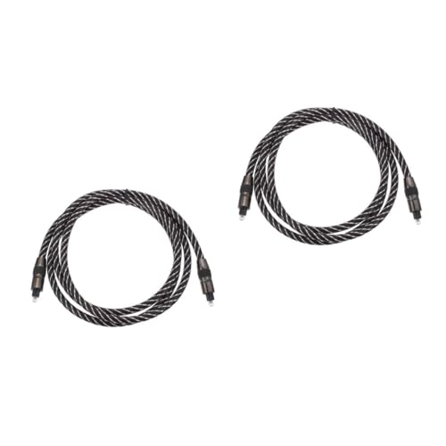 Hemobllo 2 Stk Optisches Audiokabel Hochgeschwindigkeitskabel Glasfaser-Audiokabel Optical audio cable optische audiokabel Faserstecker auf Steckerkabel digitales Audiokabel reines Kupfer von Hemobllo