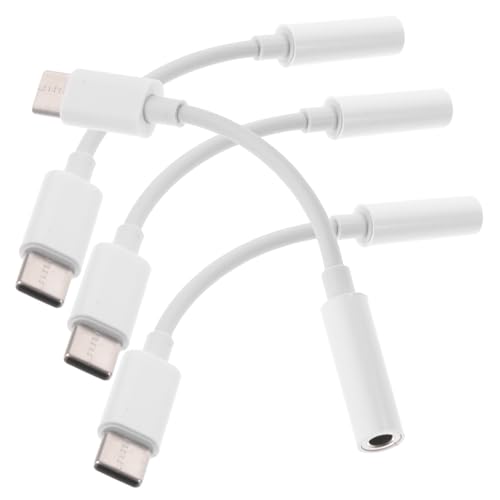 Hemobllo 4 STK Typc-Kabel Kopfhöreradapter USB-Audiokabel USB-Stecker-Adapter Steckeradapter kopfhörer typ c Adapter Headset Adapter kopfhörer Adapter Headphone Adapter Typ-C-Adapterkabel von Hemobllo