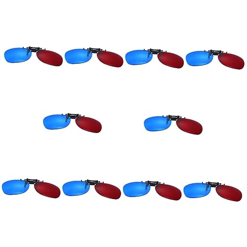 Hemobllo D Brillenclip 10st Polarisierte Brille Polarisierte Sonnenbrille Myopie-Brille Kurzsichtige Sonnenbrille Kurzsichtige Brille Brillengestell Zum Aufhängen Stereo 3D Brillenclip von Hemobllo